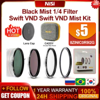 Nisi Black Mist 1/4 Filter Kits UV Filter ND 1-5 Stops Swift Lens Variable Adjustable Neutral Density 67mm 72mm 77mm 82mm 95mm