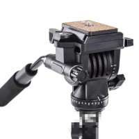 YUNTENG YT-930 DSLR Photo Camera Video Fluid Drag Tilt Pan Tripod Head for Nikon Canon Sony DV