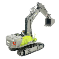 Huina 1593 Remote Control Track 22-Channel Multi-Function Screw Drive Alloy Excavator Model Engineering Car Toy Children'S Gift