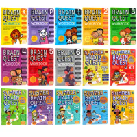 1Piece/Book Summer Brain Quest Workbook Grade Pre-6 Grade Challenge The Mind Textbooks Exercises American Kindergarten Primary
