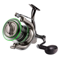 BM12000/10000 Spinning Fishing Reel 14+1BB 15KG Max Drag Power Metal Spinning Reel Fishing Tackle Left Right Interchangeable New