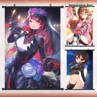 Game Anime Roboco San VTuber Hololive Wall Scroll Roll Painting Poster Hang Poster Home Decor Collectible Decoration Art Gift