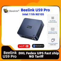 NEW Beelink U59 Pro Intel 11th N5105 Gaming Mini PC Office Home Design Mini PC RAM 8GB SSD 500GB WiFi6 DDR4 PC