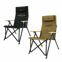 【露營趣】新店桃園 KAZMI K20T1C32 素面木手把四段可調折疊椅 摺疊椅 休閒椅 野餐椅 露營椅