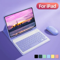 For iPad Air 4 5 10.9 Pro11 Keyboard Case capa iPad 7 8 9th Generation 10th Air 3 Pro 10.5 5th 6th Pro 9.7 Tablet Keyboard Cover