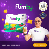 Flimty Minuman Serbuk rasa Mango - 1 box isi 16 sachet (Bikin Makan Enak Jadi Tenang)