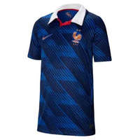 NIKE Y Soccer France Stadium Home Dri-Fit Jersey Pakaian Sepakbola Anak [IB5129-480] L GAME ROYAL/ME