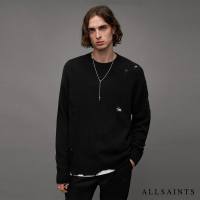 【ALLSAINTS】VICIOUS 羊毛針織上衣Black MK023Z(寬鬆版型)