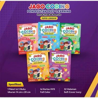 Jago Coding Pendekatan Deep Learning 5 Buku Level 1-5 Untuk Anak TK SD