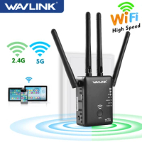 Wavlink Wifi Repeater 5GHz 750/1200mbps Wireless Router Dual Band 2.4Ghz Access Point Long Signal Amplifier Wi-Fi Range Extender