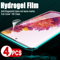 4PCS Screen Protector For Samsung Galaxy S20 Fe 4G/5G Phone Full Cover Safety Hydrogel Film S 20 Fe S20Fe Water Gel Film Soft