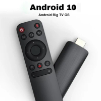H313 Android TV Big HDR Set Top OS 4K BT5.0 WiFi 6 2.4/5.8G Android 10 Smart Sticks Android TV Box Stick Portable Media Player
