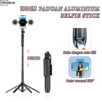 Tech 4 Kaki Tripod Aluminium Tongsis 180cm Tongsis Tripod Bluetooth Selfie Stick Hand Stabilizer unt