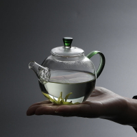 玻璃小茶壺單壺家用小號耐熱迷你過濾綠茶壺透明一人泡茶功夫茶具