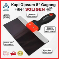 Kape Gypsum 8" Inch SOLIGEN Original - Skrap Plat Plamir Dempul - Kapi Gipsum Baja Besi Tahan Karat