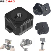 New Claw Quick Release Plate QR Clamp Quick Switch Kit Stable Locating Pin for 38mm Arca Tripod DSLR Monitor Gopro Camera Gimbal