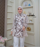 blouse tunik blouse motif printing bunga floral terbaru Deska by Berga Collection