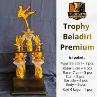 TROPHY Kejuaraan Premium Piala kaki 4 Lomba kompetisi