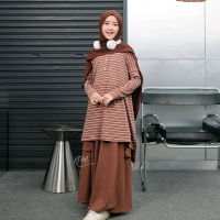 Qanaa one set kids by Kfm | Setelan tunik rok knit sporty anak