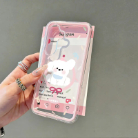 Sarung magnetik dengan beg udara dua warna bertema kartun anak anjing bertuah untuk hari jadi, seras