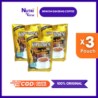 3 Pouch MIWON Korean Ginseng Coffee Isi 20 Sachet | Kopi Ginseng Korea