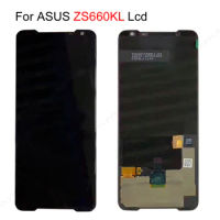 6.59" AMOLED LCD For ASUS ROG Phone II Phone2 3 PhoneIII ZS660KL LCD Display Touch Screen Replacement For ZS661KL Game phone LCD