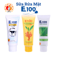 Sữa Rửa Mặt E100 Bò - Nghệ - Nha Đam Lớn 100G 80G - Sạch Sâu Sáng Mịn Cấp Ẩm