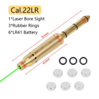Tactical Laser Bore Sight .22LR Long Rifle 9mm Glock 43 17 19 .177 Green Red Dot Laser Bore Sight For Pistols With Batteries