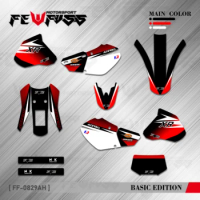FEWFUSS Full Graphics Decals Stickers Motorcycle Background Custom Number Name For HONDA XR250 XR400 XR 250 XR 400 1996-2004