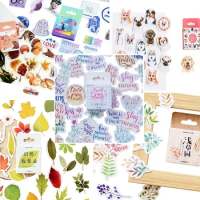 46pcs/pack Kawaii Creative Colourful Moods Stickers Paper Bird Weather Stickers Decoration Diary Scrapbooking School Supplies
