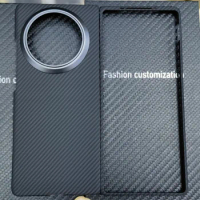 Genuine Real Carbon Fabric Fiber Aramid Case For vivo X Fold3 Pro / X Fold 3 Super Thin Ultra Thin Ultra Thin Light