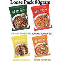 HALAL 80g SAMYANG RAMEN LOOSE PACK SAMYANG INSTANT NOODLE CHEWY NOODLE RAMEN JJAJANG RAMEN TOPOKKI R
