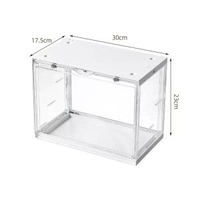 內地直送 - 帶燈盲盒手辦展示櫃磁吸亞克力透明展示盒防塵公仔樂高模型展示架