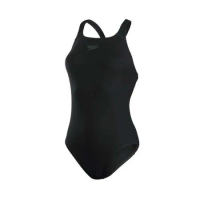 (女) SPEEDO ECO ENDURANCE+ 運動連身泳裝-游泳 泳衣 黑深灰