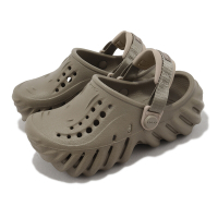 Crocs 涼拖鞋 Echo Clog T 童鞋 小童 棕 卡其 波波克駱格 卡駱馳 小朋友 208191260