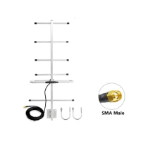 Yagi Antenna UHF 433MHz Signal Booster Amplifier 13dbi Ham Radio TV Antenna Outdoor Directional Wireless Repeater 3meters Cable