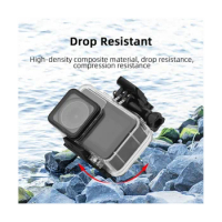 40M Waterproof Case for DJI OSMO Action 3 4 Underwater Dive Housing Protective Diving Cover Mount Accessories