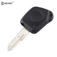 KEYYOU 1 Button Remote Key Case Key Shell For Peugeot 106 205 206 306 405 406 Car Key Shell