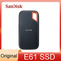 Original Sandisk E61 SSD 1TB 2TB 4TB High Speed External Disk Hard Drive Solid State Disk Portable SSD For Laptop Desktop