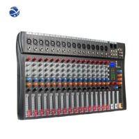 YYHC CT16 Factory wholesale 16 Channel audio mixer professional effect sound mixer dj console