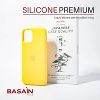 BASAIN Casing iPhone 11/Pro/Max Case Soft Premium Silicone - Yellow 11 Pro Max