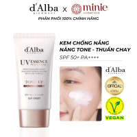 Kem chống nắng nâng tông thuần chay d'Alba Waterfull Tone-Up Pink Correcting Sun Cream SPF50+ PA++++