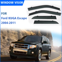 FOR Ford Kuga Escape 2004-2011 Window Visors Rain Guard Windows Rain Cover Deflector Awning Shield Vent Guard Shade Cover Trim