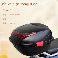 [GA-472][ Giá SIÊU RẺ ]Hộp đựng tải đuôi xe máy màu đen có khóa chống thấm nước