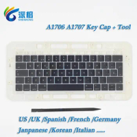 A1706 A1707 Keyboard Key Cap For Macbook Pro Retina 13" 15'' Keyboard Keys Replacement Key Caps 2016 2017 French/US/German/....