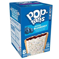 Camilan / Makanan Ringan Impor Biskuit Toast Poptarts Pop Tarts Blueberry, Frosted ( Chocolate Fudge