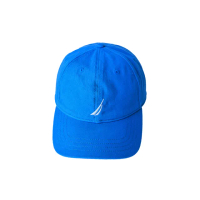 【NAUTICA】簡約品牌LOGO休閒帽(藍)