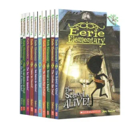 10 Books/set Eerie Elementary Kids Books Baby English Reading Campus Theme Classics Manga Book Set for Children