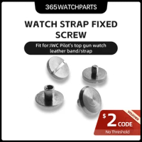2pcs/Set Steel Fixed Strap Screw Button Watch Screws Leather Band Parts Tools for IWC Pilot's Watchs