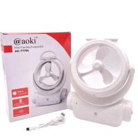 COD Kipas Angin Meja Aoki AK-7779L Charger USB-C Dapat Dilipat lampu Darurat 6.5inch Tahan Hingga 8 